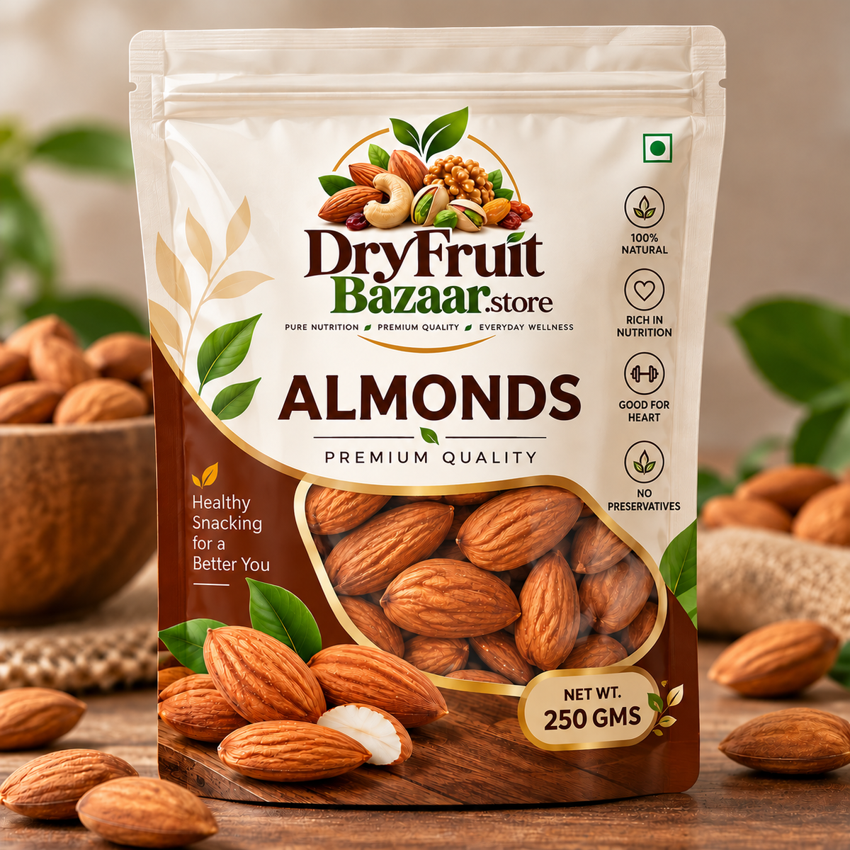 Almonds - 250 gms