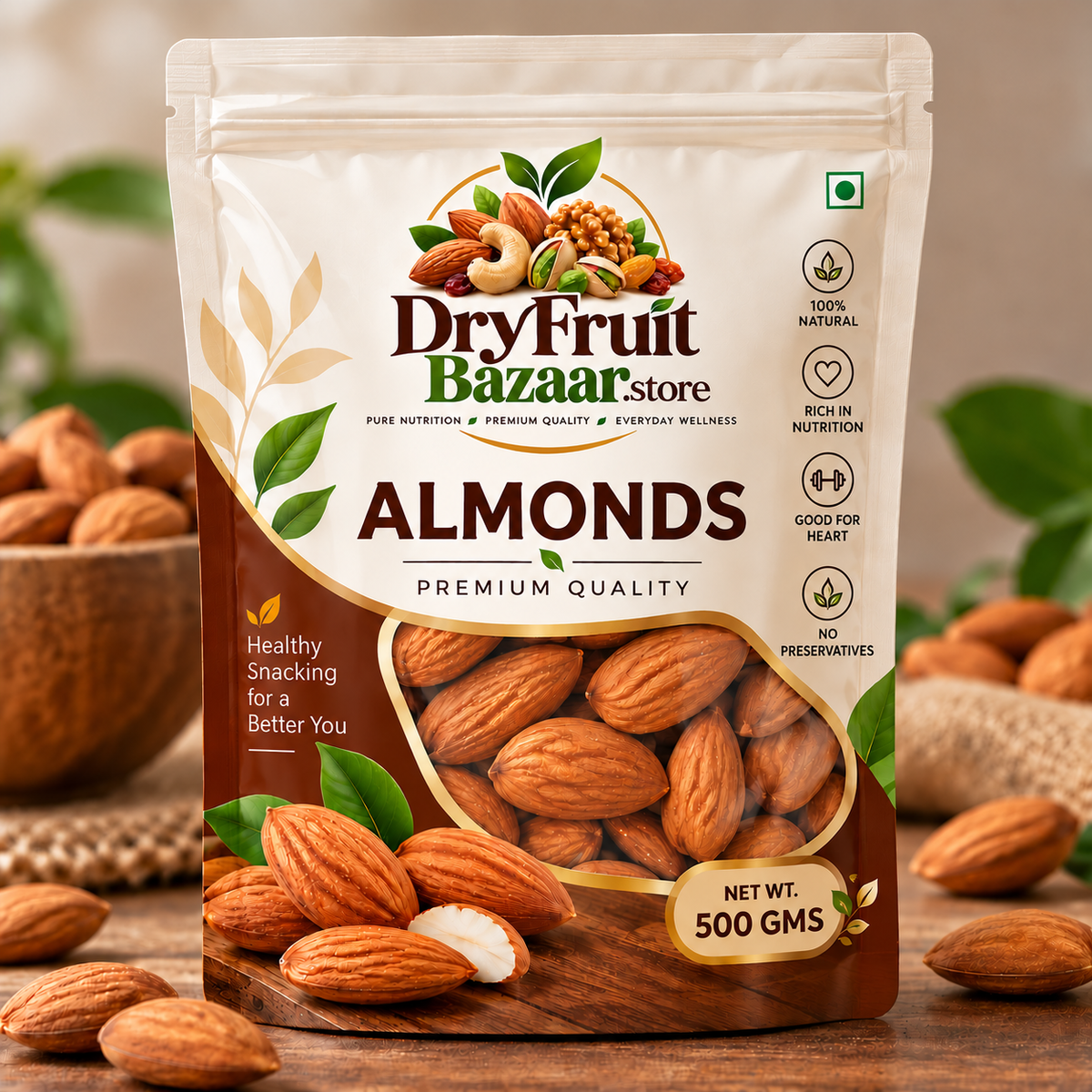 Almonds - 500 gms