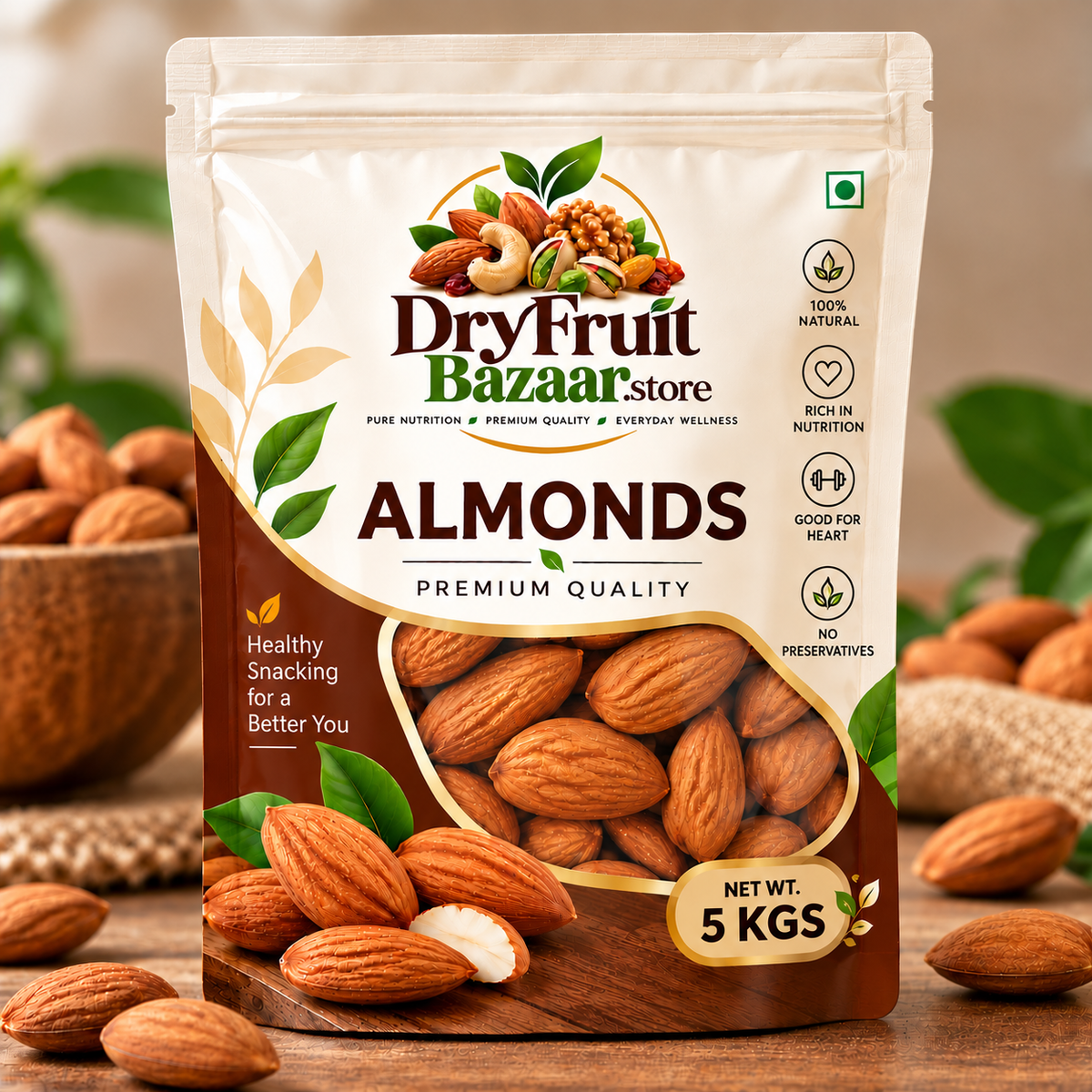 Almonds - 5 KGs